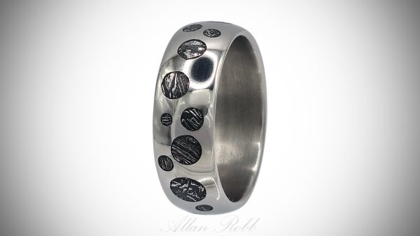 Titanium and Meteorite Moonscape Inlay